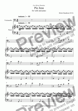 page one of Pie Jesu