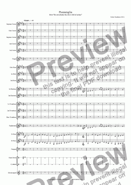 page one of Passacaglia