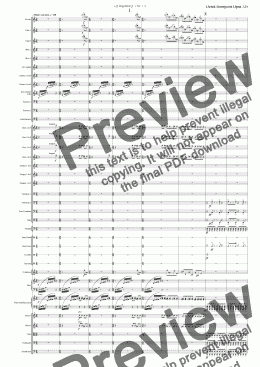 page one of Symphony No 74 1st movement