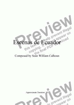 page one of Escenas de Ecuador