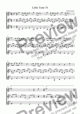 page one of Little Tune 10