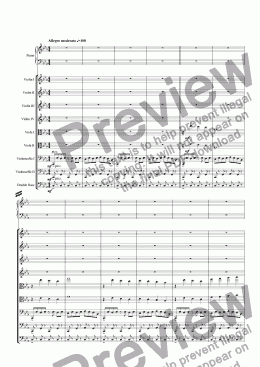 page one of Symphony No. 3 - 1. Allegro moderato