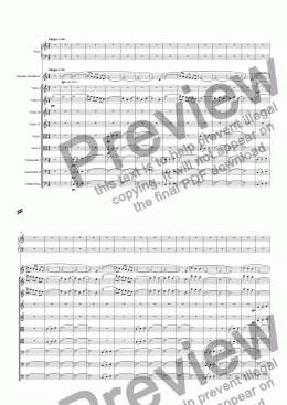 page one of Symphony No. 3 - 2. Adagio - 3. Scherzo