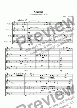 page one of Quartet