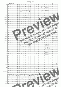 page one of Symphony No 74 3rd movement