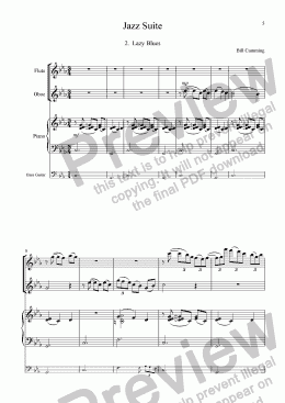 page one of Jazz Suite mvt 2