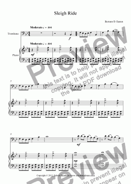 page one of Sleigh Ride