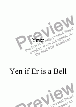 page one of Yen if Er is a Bell