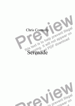 page one of Serenade