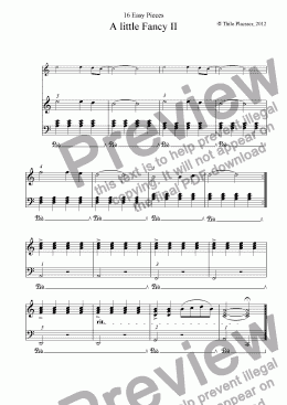 page one of A little Fancy II (Easy Piece for Piano)