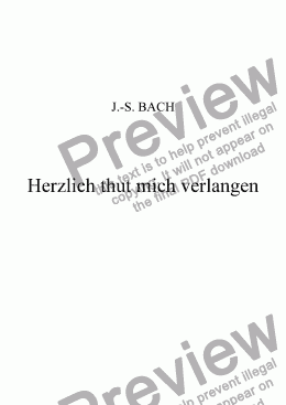 page one of Herzlich thut mich verlangen