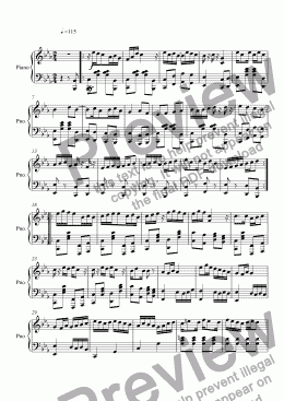 page one of Ragtime #91 in C Minor