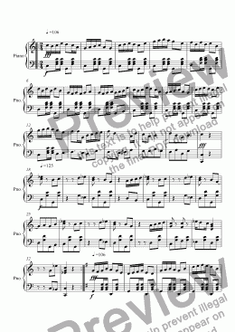 page one of Ragtime #96 in C Major