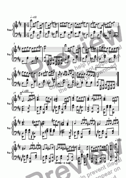 page one of Ragtime #98 in D Major