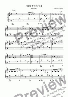 page one of Piano Solo No.5