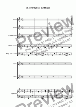 page one of Instrumental Entr’act