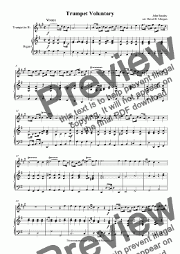 page one of Trumpet Voluntary