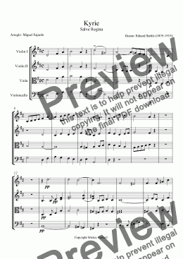 page one of Missa Salve Regina