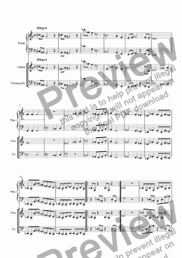 page one of piano & solo