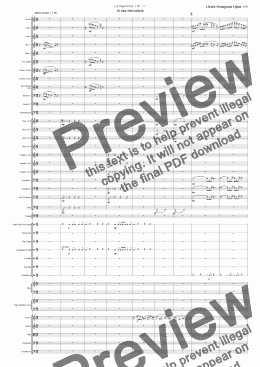 page one of Symphony No 77 in one movement