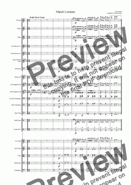 page one of March Lorraine (Orch)