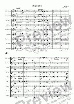 page one of Ave Maria [Haydn]