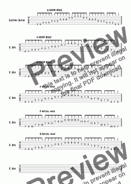 page one of Rock scales Grade3