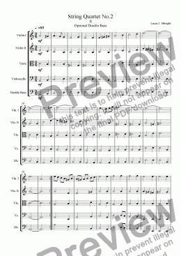 page one of String Quartet No.2