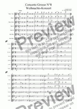 page one of Christmas Concerto