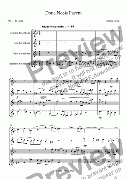 page one of Dona Nobis Pacem