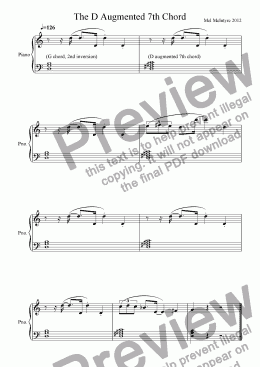 page one of The D Augmented 7th Chord