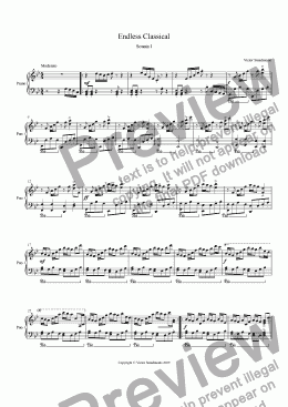 page one of Sonata I