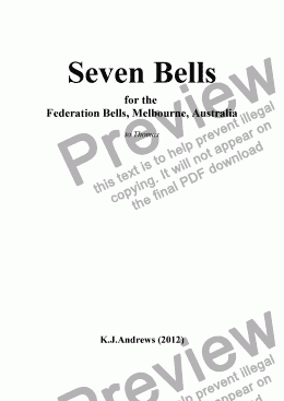 page one of Seven Bells