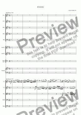 page one of A GEORGIAN SUITE #6 Fugue