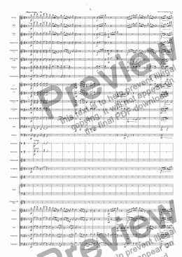 page one of Concerto No. 1 in F major for trumpet and orchestra, Op. 55 - I Allegro vivace