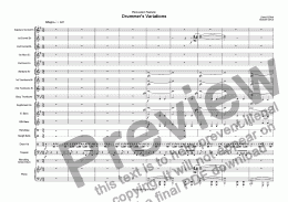 page one of Drummer’s Variations (Percussion Feature)