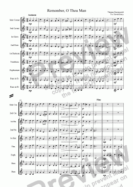 page one of Remember, O Thou Man