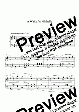 page one of A Waltz for Michelle