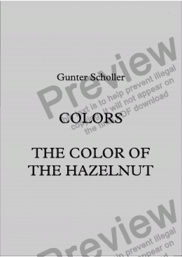 page one of The color of the Hazelnut