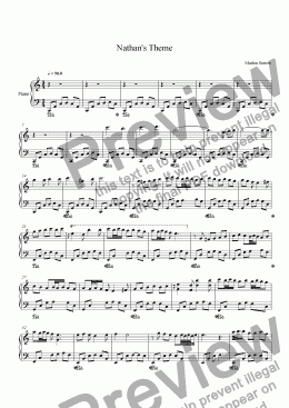 page one of Nathan’s Theme