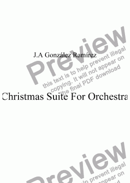 page one of Christmas Suite For Orchestra
