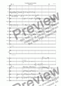 page one of Tweedledum and Tweedledee (score in C)