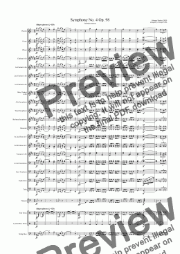 page one of Symphony No. 4 Op. 98 (CB)