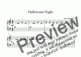 page one of Halloween Night