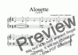 page one of Alouette