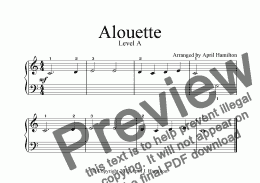 page one of Alouette