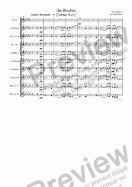 page one of The Bluebird [Cornet Solo]