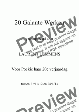 page one of 20 Galante Werken (1)