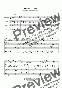 page one of Trumpet Tune