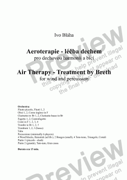 page one of AIR THERAPY-Treatment by Breth for wind and percussion